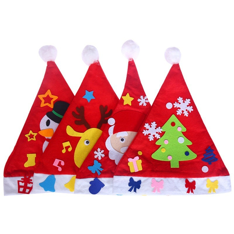 DIY Christmas Hat Christmas Children's Nursery School Christmas Necessities and Children's Christmas Hat DIY Christmas Hat Christmas Children's Nursery School Christmas Necessities and Children's Christmas Hat
